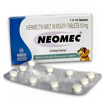 Intas Neomec (Ivermectin) 10mg 10 Tablets for Dogs - Image 2